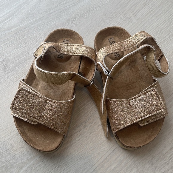 Krabor Gold Glitter Sandals Size US Toddler 9 - Picture 7 of 8